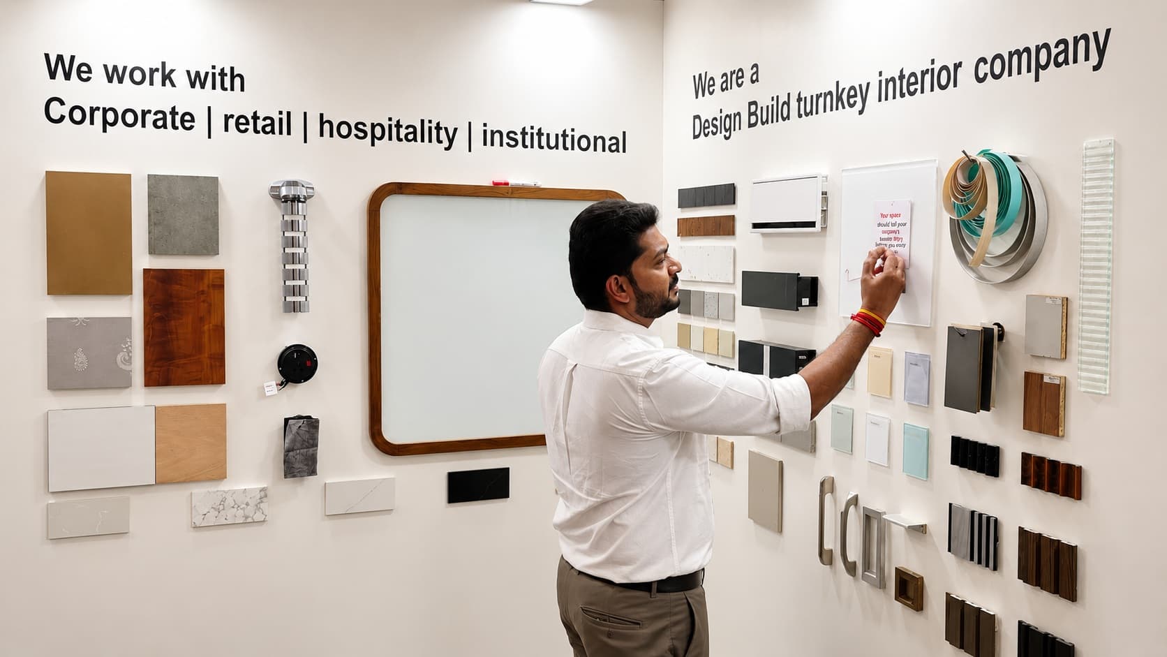 Dr. T. K. Prabhu examining the display items in detail